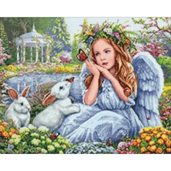 Crafting Spark Diamond Painting Kit Angel In The Garden Crafting Spark {1}