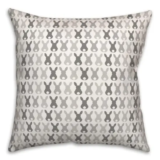 Bunny Butt Pattern Pillow 2 18" x 18" Throw Pillow {1}