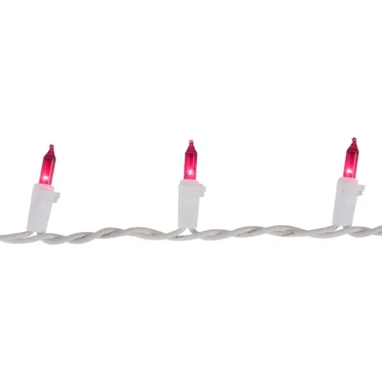 35ct. Mini Christmas Light Set Pink {6}