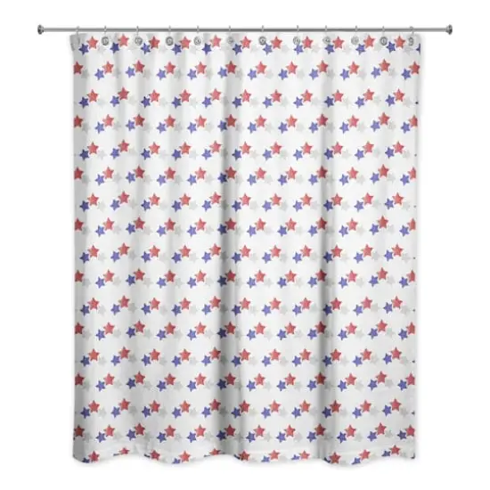 Retro USA Pattern Shower Curtain {1}