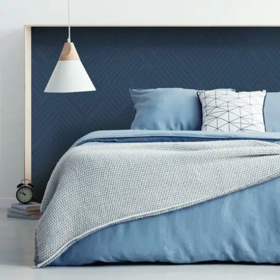 RoomMates Perplexing Peel & Stick Wallpaper Blue {6}