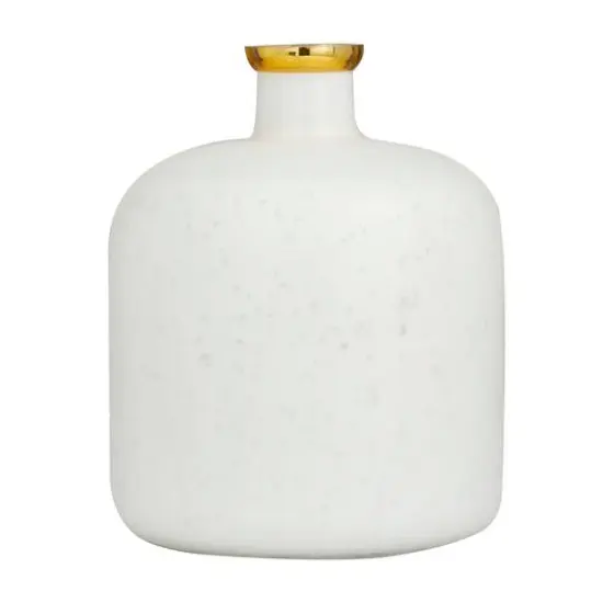 White Glass Glam Vase, 12" x 10" x 10" {1}