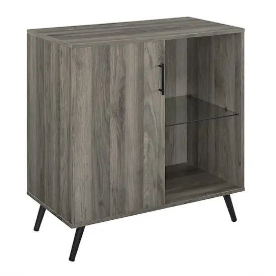 Walker Edison 30" Slate Grey Modern Wood Accent Cabinet  {1}