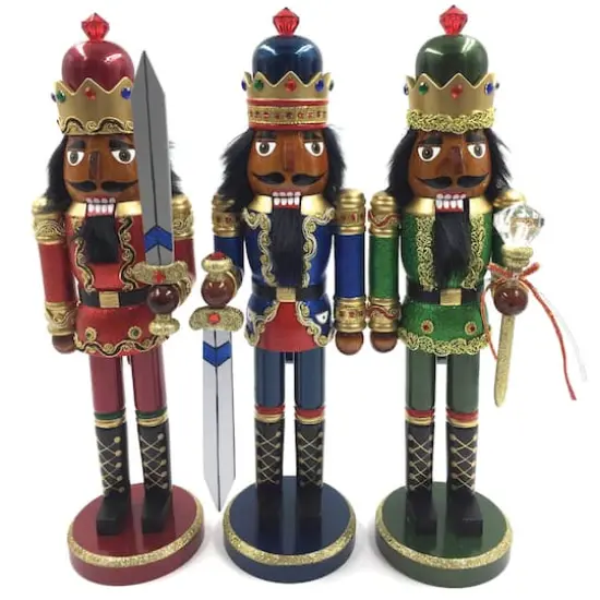 Santa's Workshop 15" Bejeweled King Nutcracker Set {1}