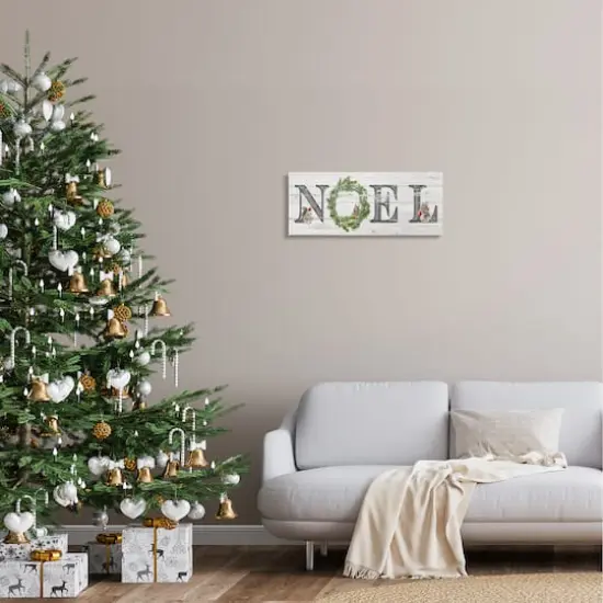 Stupell Industries Woodland Animal Noel Sign Canvas Wall Art {3}