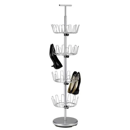 Household Essentials 4-Tier Revolving Shoe Tree {6}