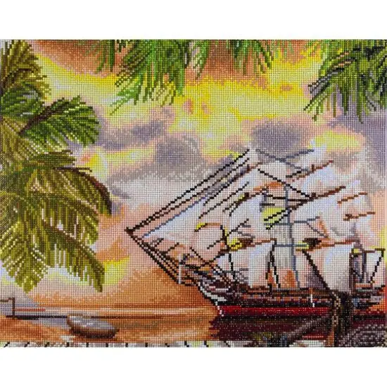 Diamond Art Advanced Pirate Ship Kit {1}