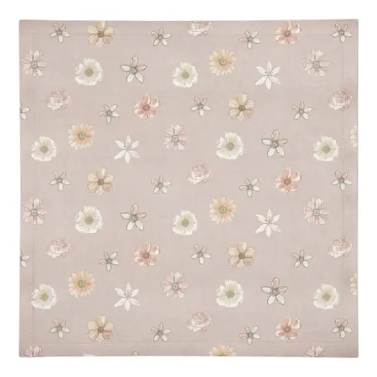 Florals Cotton Twill Napkin Blush {1}