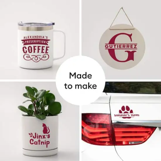 Cricut&reg; 12" x 48" Permanent Vinyl Dark Red {5}