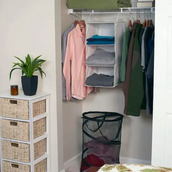 Household Essentials 3-Shelf Hanging Closet Organizer {3}