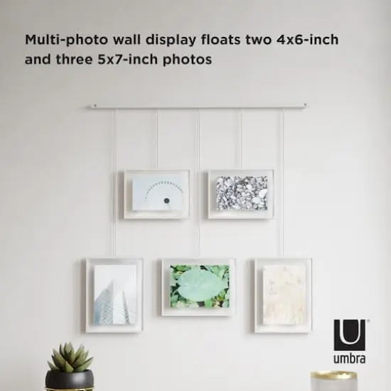 Umbra White Exhibit Gallery Picture Frame Set {3}