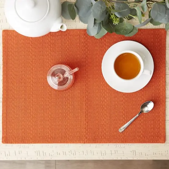 DII&reg; Burnt Orange Tonal Variegated Placemats, 6ct. {3}