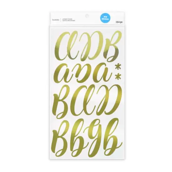 Gold Hand Letter Alphabet Stickers by Recollections&trade; {1}