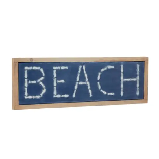 White Metal Coastal Wall Decor, 12" x 34" x 1" {3}