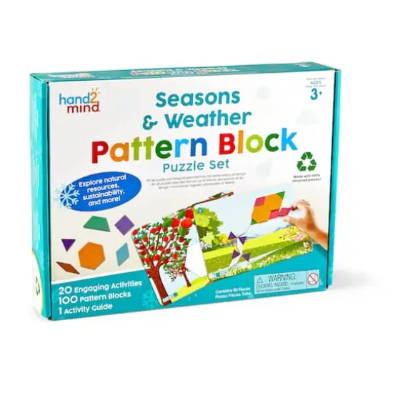 Hand2mind&reg; Seasons & Weather Pattern Block Puzzle Set {1}
