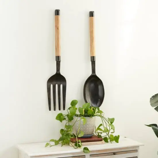 Aluminum Contemporary Utensil Wall D&eacute;cor Set {3}