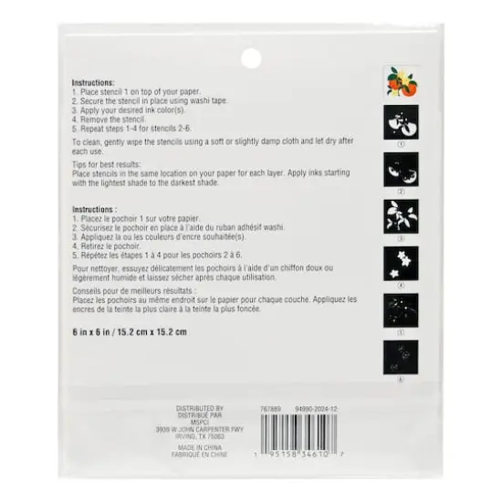 Citrus Fruits & Flowers Layering Stencils by Recollections&trade; {4}