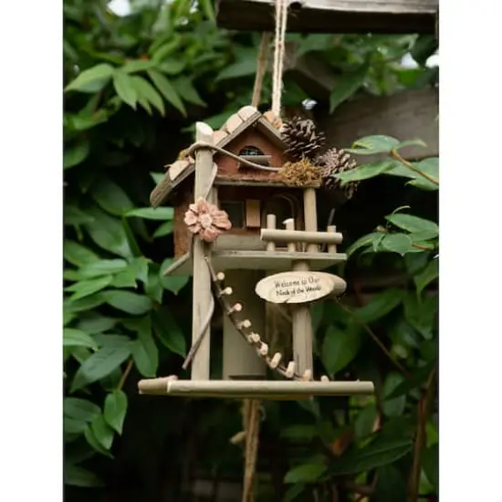 12" Tree House Bird Feeder {3}