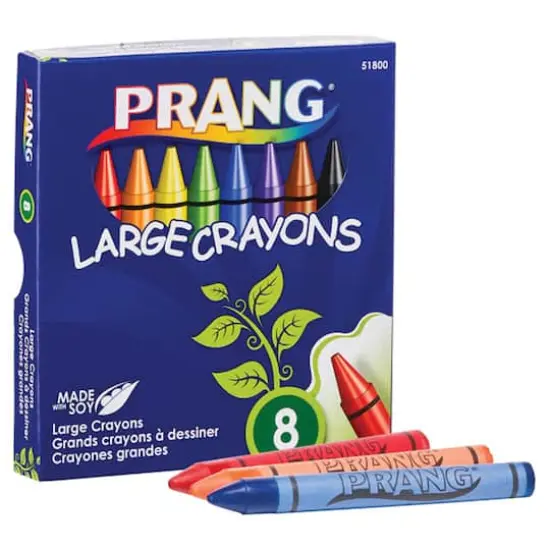 Prang&reg; Large Crayons, 12 Packs of 8 {3}