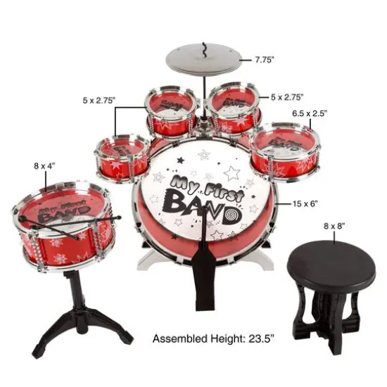 Toy Time Toy Drum Set for Kids {3}