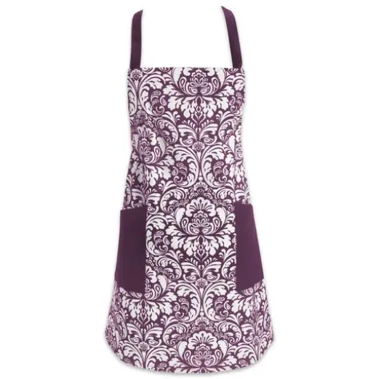 DII&reg; Damask Apron Eggplant {2}