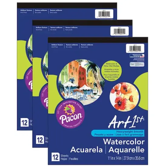 UCreate&reg; 11" x 14" Watercolor Pads, 3ct. {1}