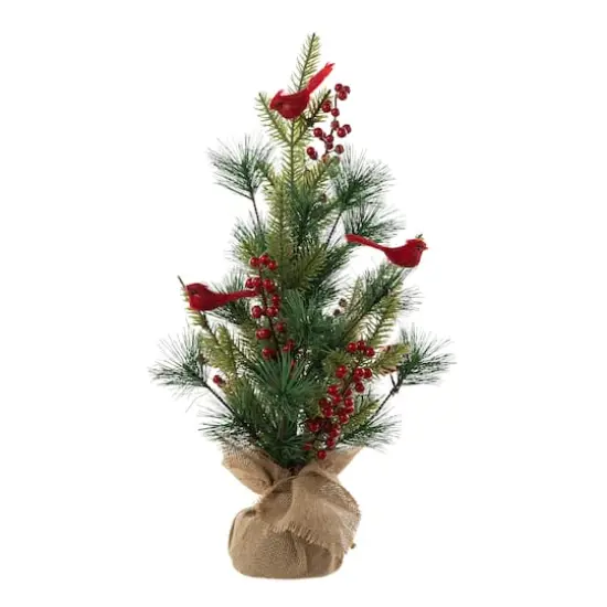 20" Unlit Cardinal Artificial Tabletop Christmas Tree {1}