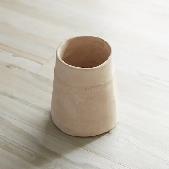 6.75" Recycled Paper Chalk Vase {3}