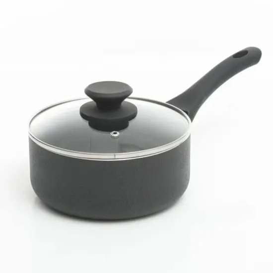 Oster Ashford 10-Piece Black Aluminum Nonstick Cookware Set {7}