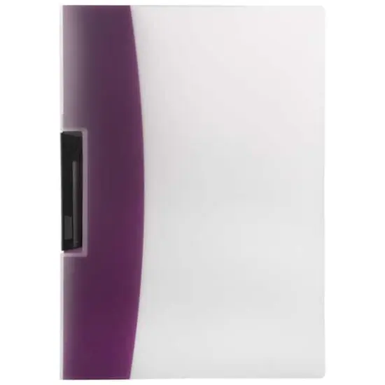JAM Paper 9" x 12" Purple Plastic Report Cover with Swing Lock Clip, 20ct. {1}