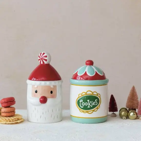 Hello Honey&reg; 8.5" Multicolor Round Stoneware Cookie Jar {4}