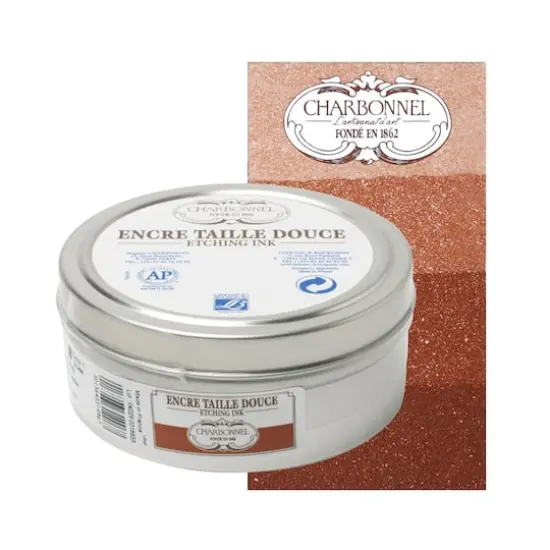 Charbonnel Etching Ink, 200mL Red Ochre {5}