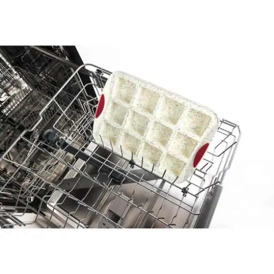 Trudeau&reg; Structure Silicone&trade; 12-Cavity Confetti Fuchsia Brownie Pan {5}