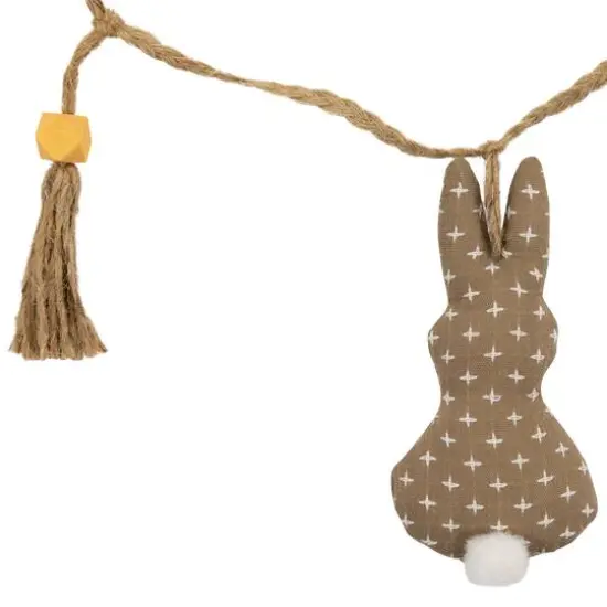 4ft. Beige & White Carrot & Plush Easter Bunny Garland {7}
