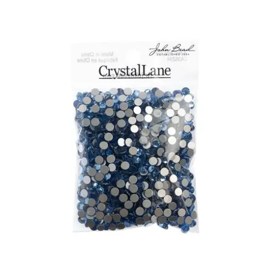 John Bead Crystal Lane SS20 Round Flatback Czech Crystals, 1,440ct. Light Sapphire {4}