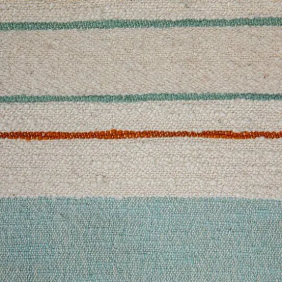 Hello Honey&reg; 60" Multicolor Striped Woven Cotton & Linen Throw with Fringe {4}