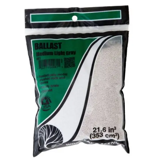 Woodland Scenics&reg; Medium Light Gray Ballast & Coal Ground Cover {1}