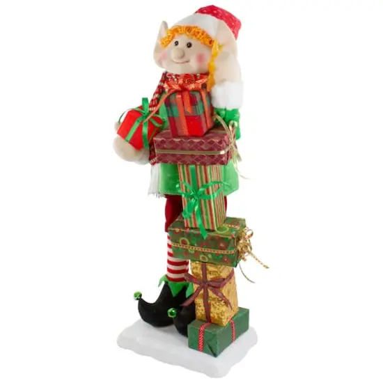 30" Santa's Little Animated Elf with Lighted Star Musical Christmas Figure {5}