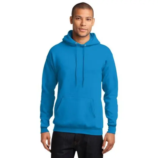 Port & Company&reg; Brights Core Fleece Pullover Hooded Sweatshirt Sapphire {4}