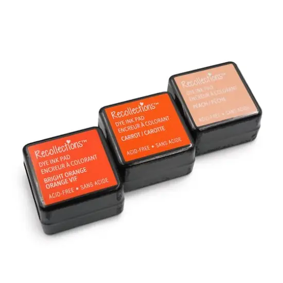 Dye Ink Pad Set by Recollections&trade; Bright Orange/Carrot/Peach {3}