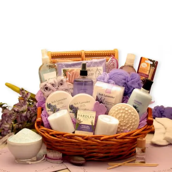 The Essence of Lavender Spa Gift Basket {1}