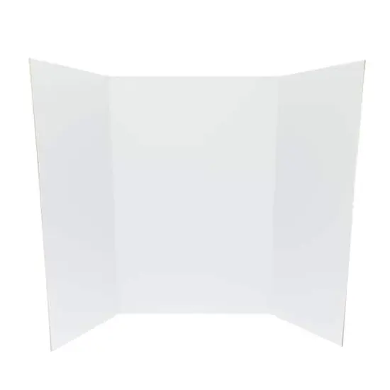 Corrugated Tri-Fold Display Board, 36" x 48" White {1}