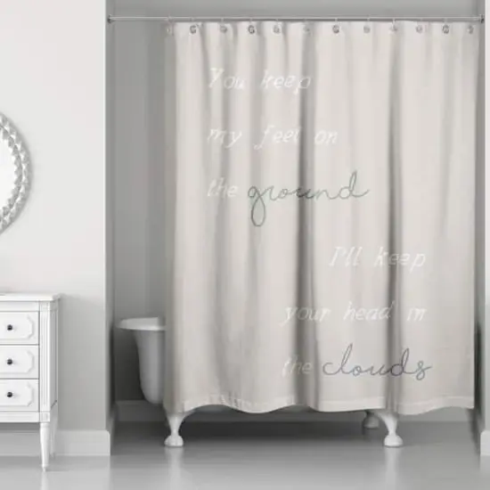 Keep Your Head in the Clouds 71" x 74" Shower Curtain {1}