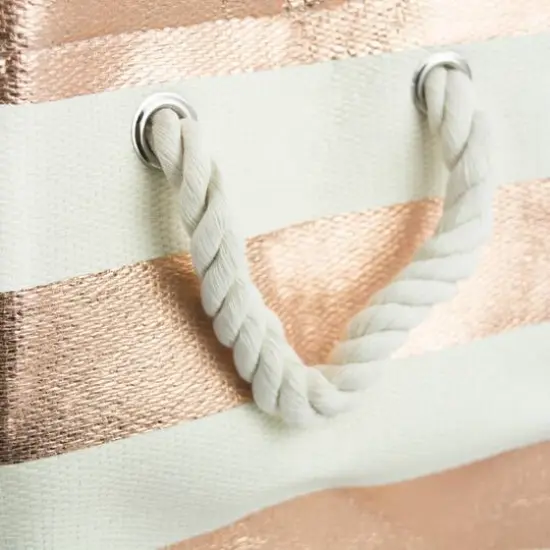 DII&reg; 15" Copper Stripe Paper Basket {3}