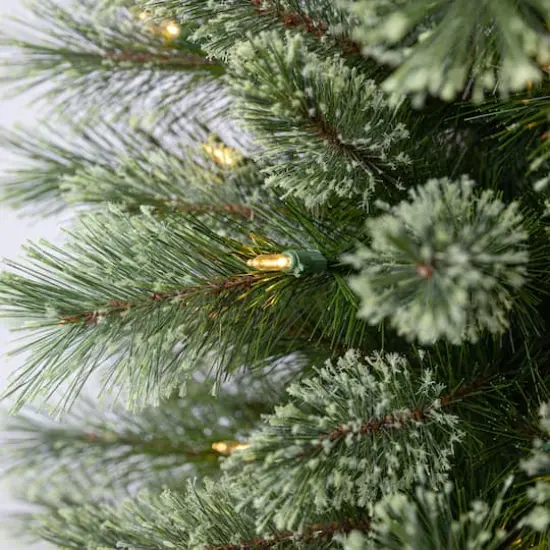 7ft. Pre-Lit Cashmere Pencil Artificial Christmas Tree, Warm White LED Lights by Ashland&reg; {4}