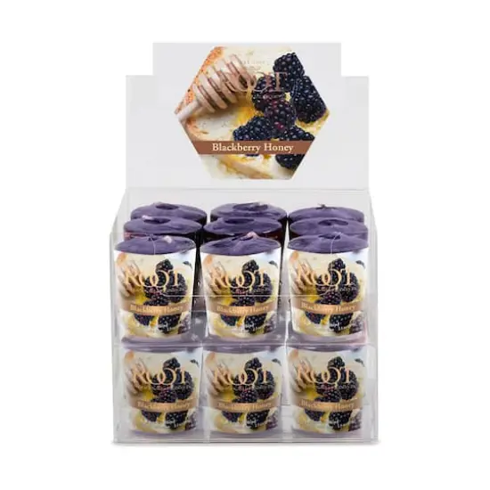 Root Candles Scented 20 Hour Beeswax Blend Votive Candles, 18ct. Blackberry Honey {1}