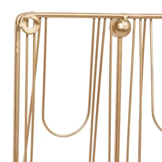 Set of 3 Gold Metal Glam Wall Hook, 16", 20", 24" {7}