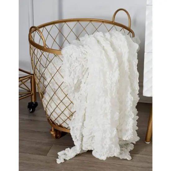 Modern Gold Metallic Rolling Basket Set {9}