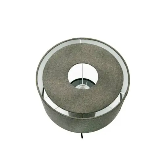 Hello Honey&reg; Gray Wool Blend Table Lamp & Shade Set {4}