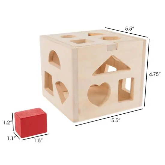 Toy Time Classic Toddler Wooden Shape Sorter {3}